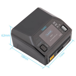 Зарядное устройство ToolkitRC M8AC — AC 200W / DC 600W, 1 канал, до 20А, LiPo/LiHV/LiFe/Li-ion/NiMH/Pb 1–8S, USB-C PD 65W, IPS экран 2.4". Photo 3